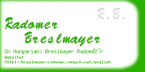 radomer breslmayer business card